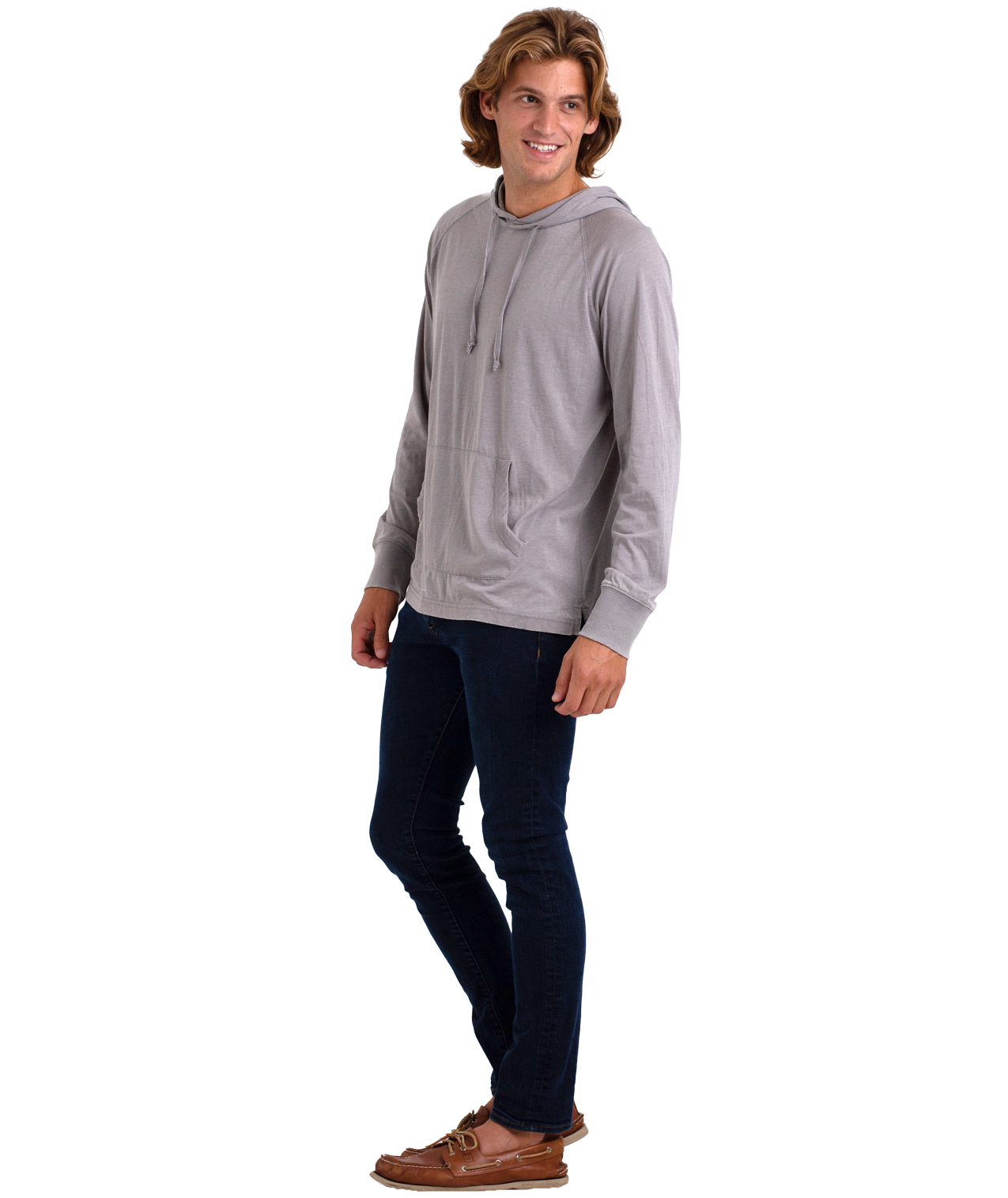 Unisex Fit Jersey Hoodie - Light Garment Burnout Raglan