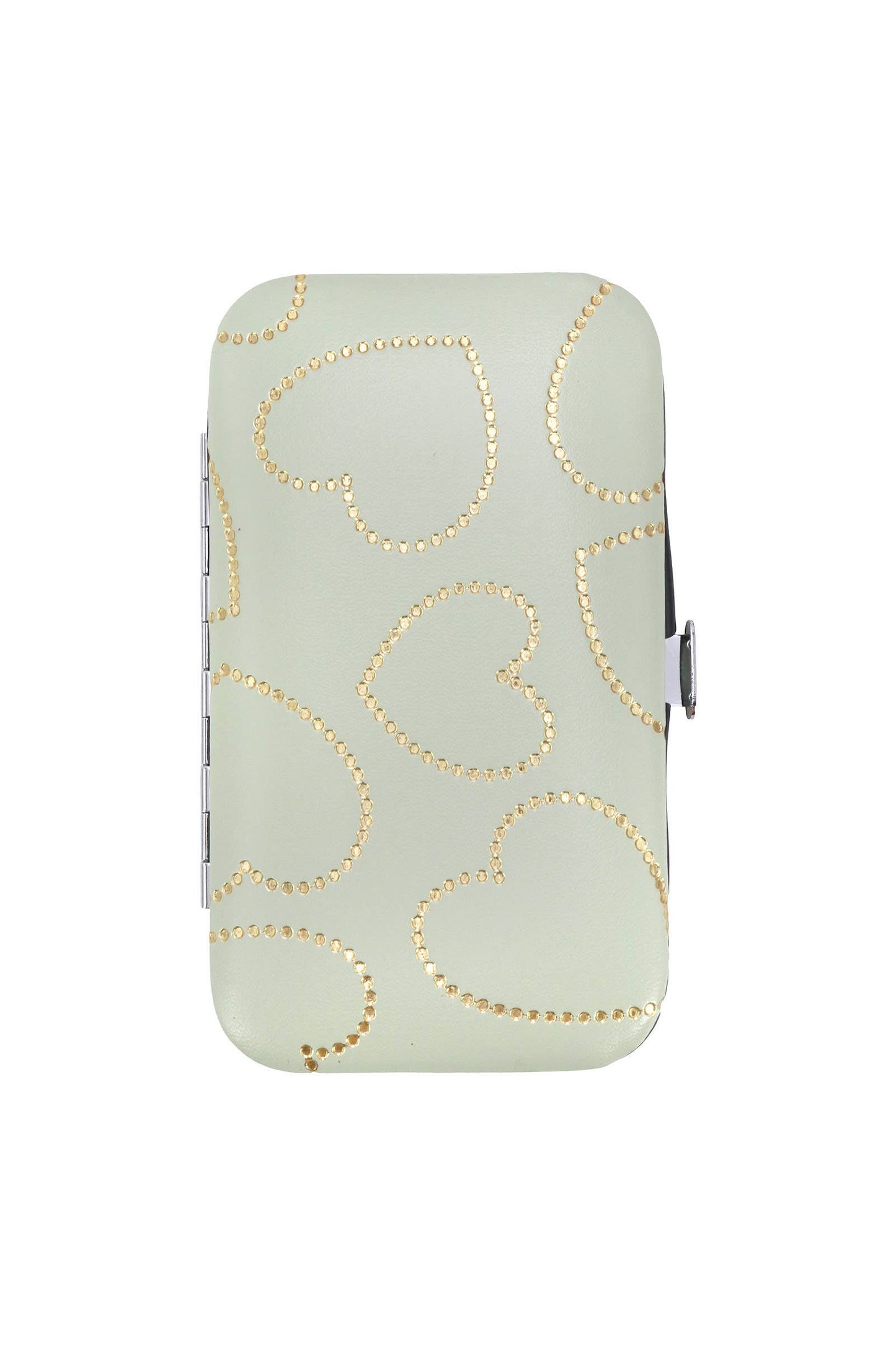 Bling Hearts Vegan Leather 7-pcs Nailcare Kit