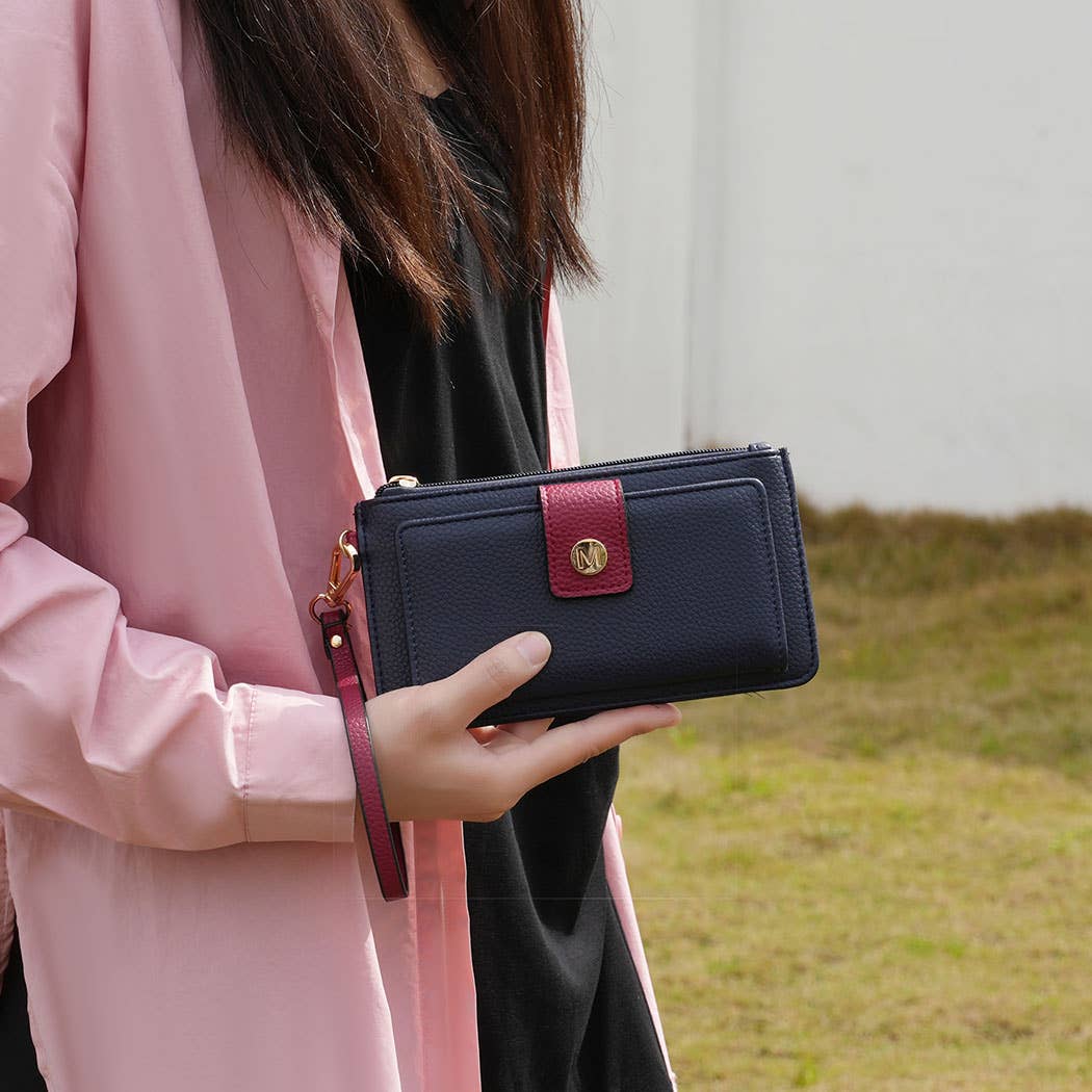 MKF Collection Olympe Vegan Leather Wristlet Wallet by Mia K