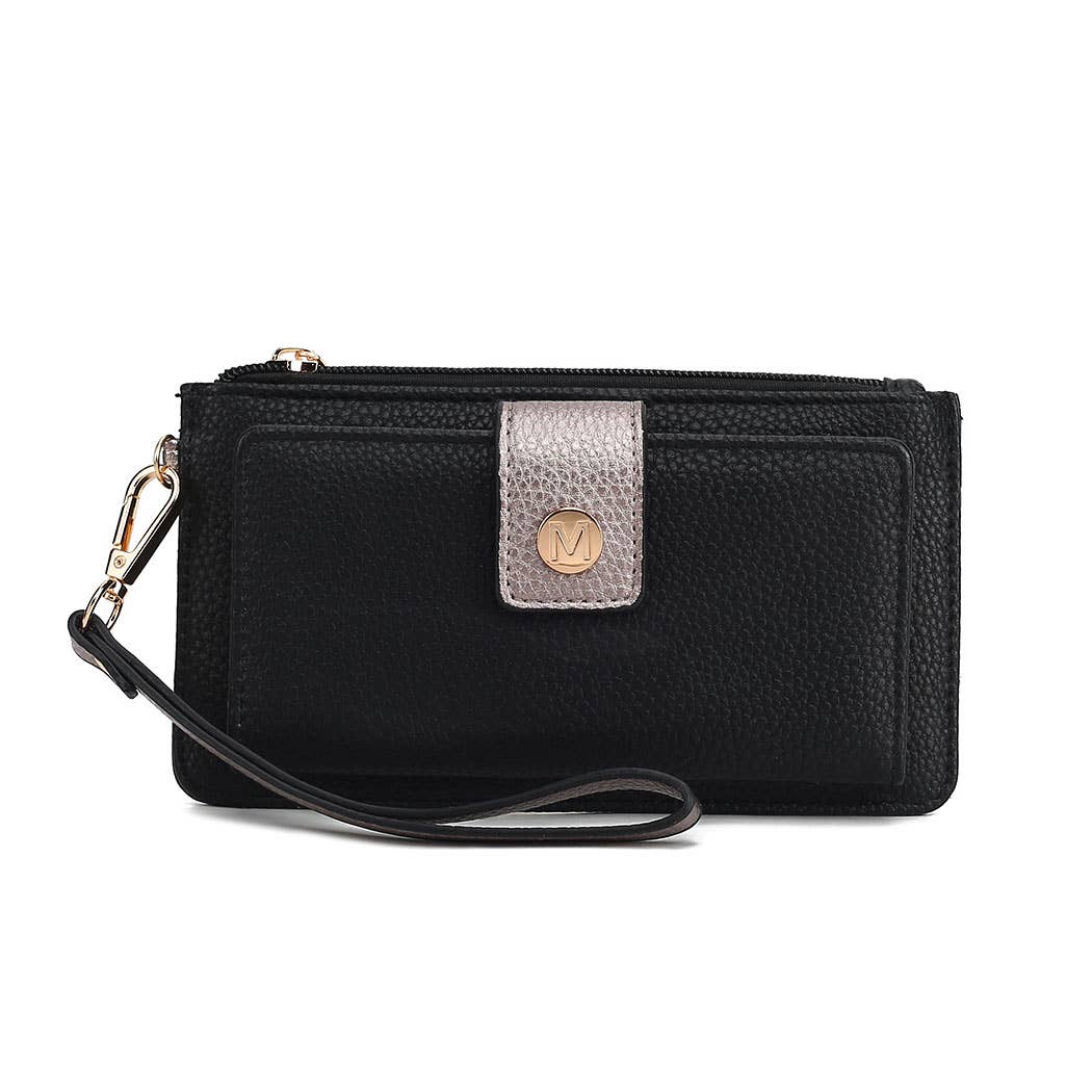 MKF Collection Olympe Vegan Leather Wristlet Wallet by Mia K