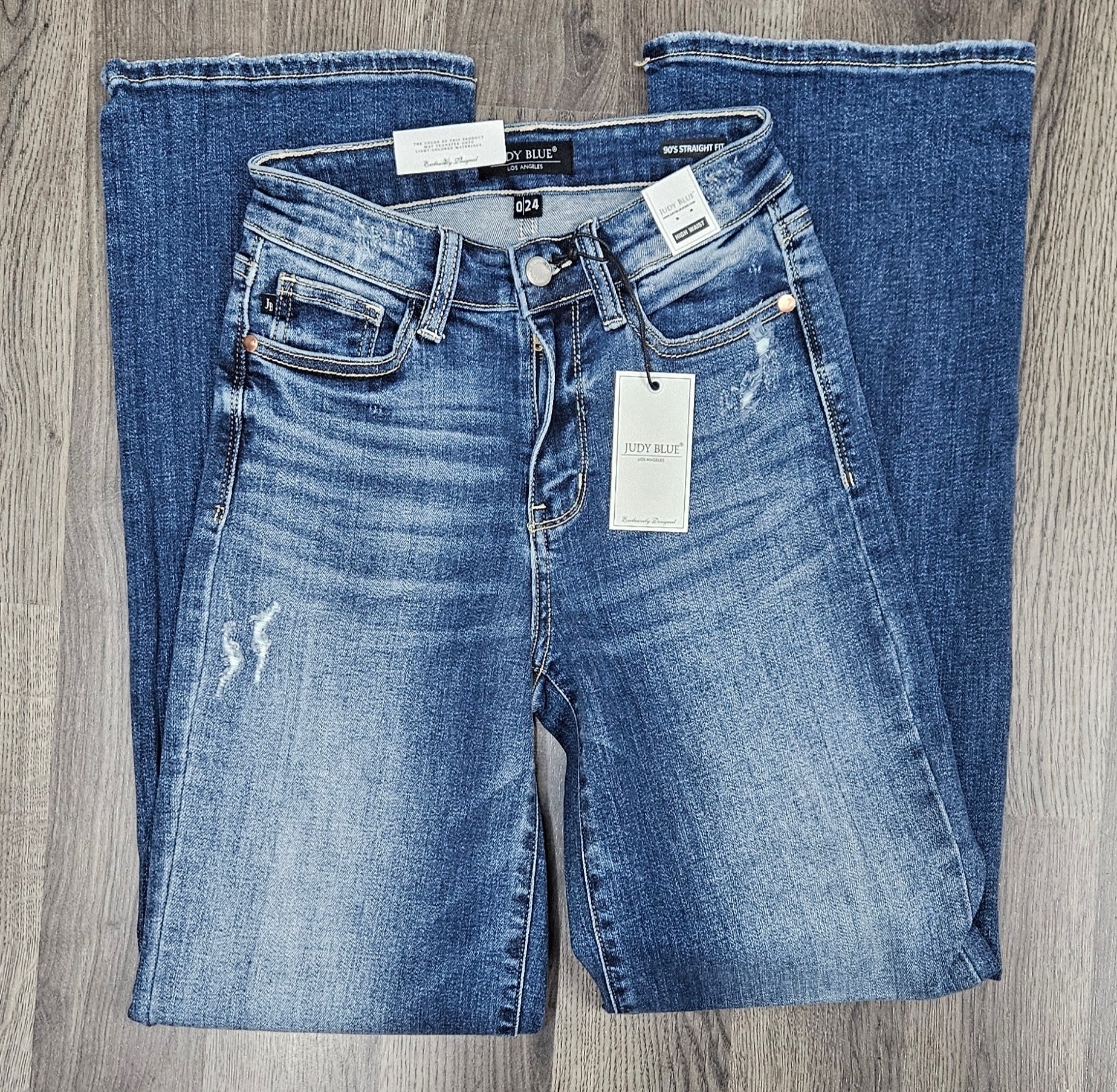 Judy Blue Full Size High Waist 90's Straight Leg Jeans Plus Size main image 0