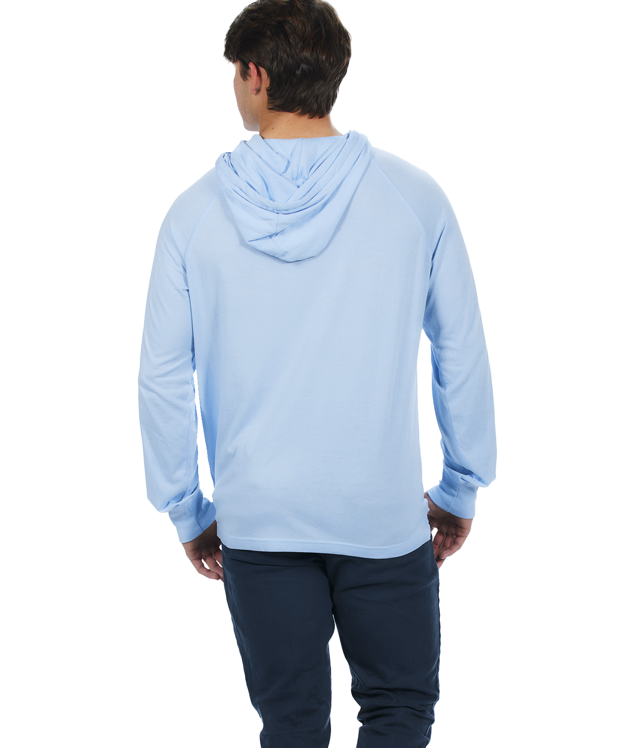 Unisex Fit Jersey Hoodie - Light Garment Burnout Raglan