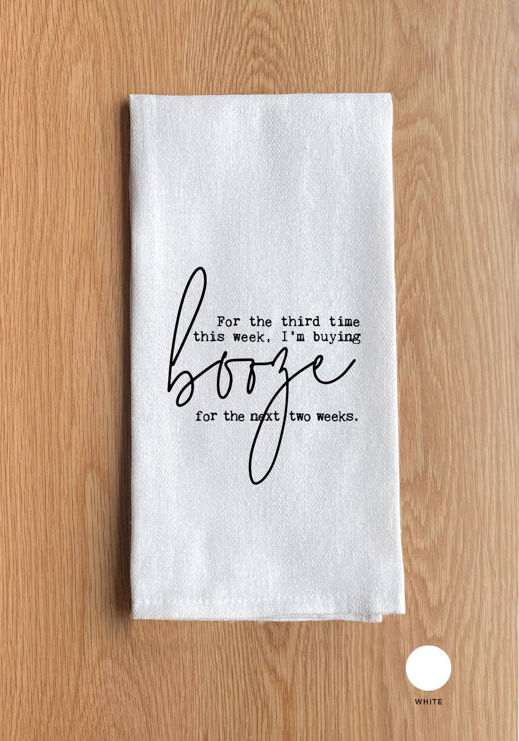 For the third time this week, I'm buying booze for the next two weeks