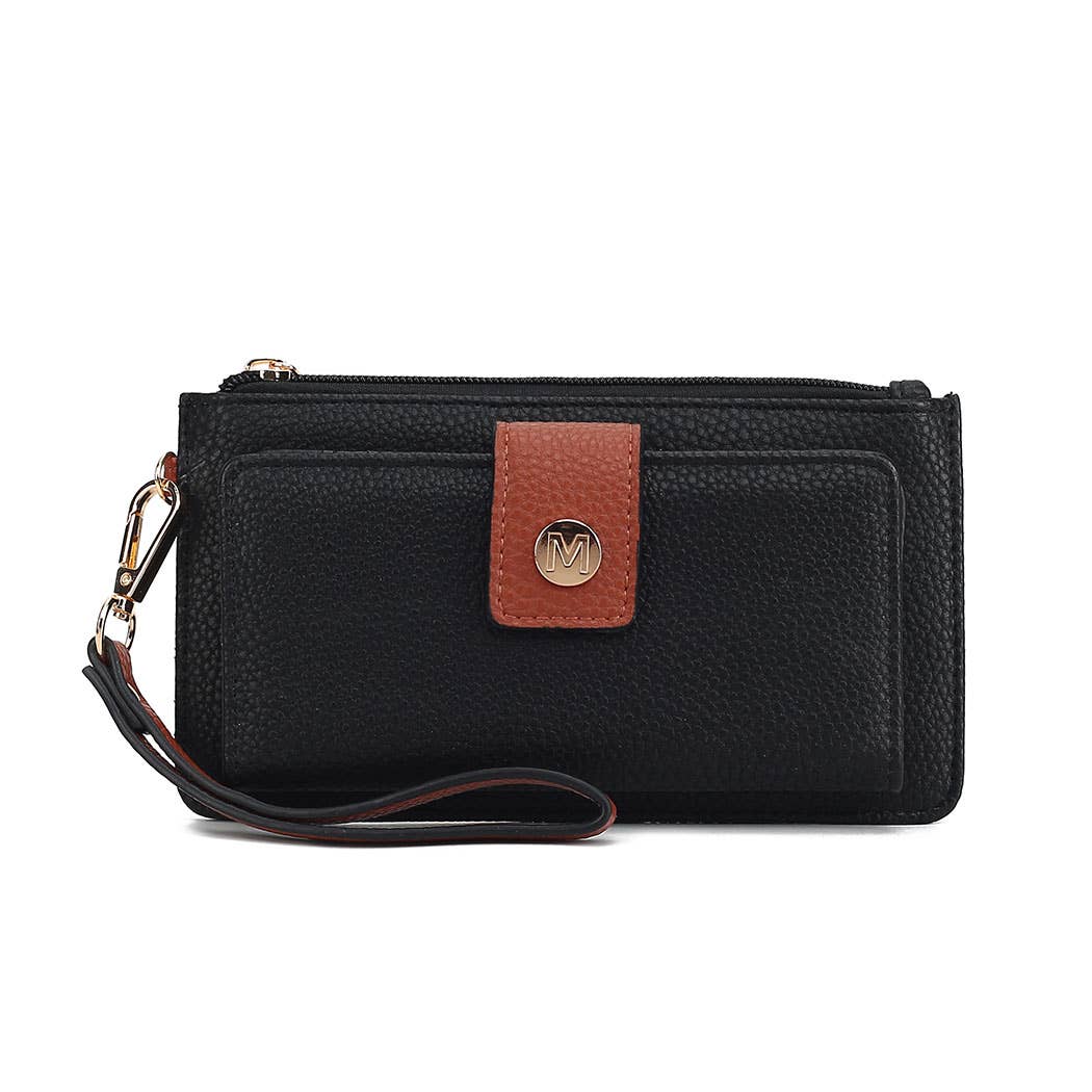 MKF Collection Olympe Vegan Leather Wristlet Wallet by Mia K