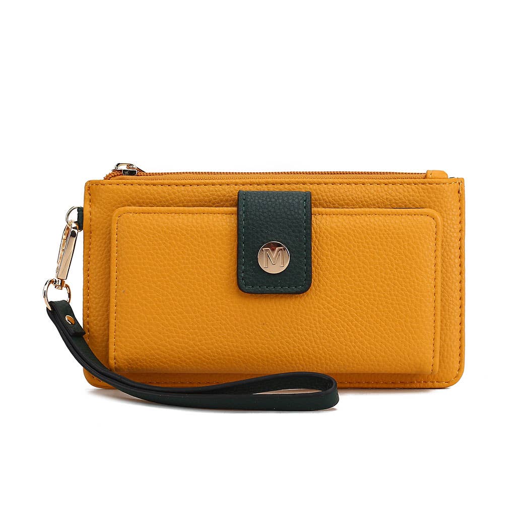 MKF Collection Olympe Vegan Leather Wristlet Wallet by Mia K