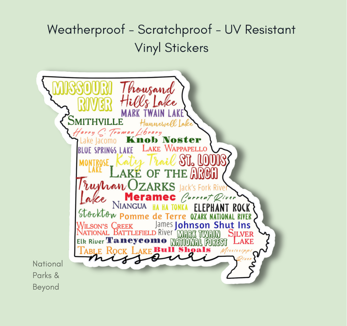 Missouri Recreation State Sticker