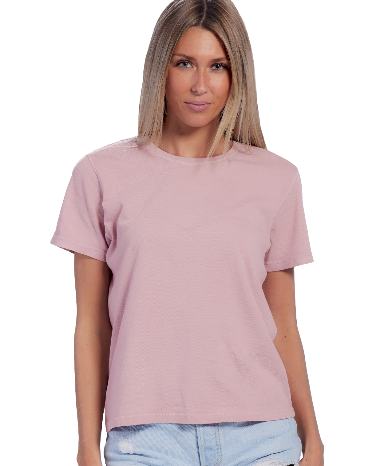 Ladies Jersey Crew Neck Cu-Tee