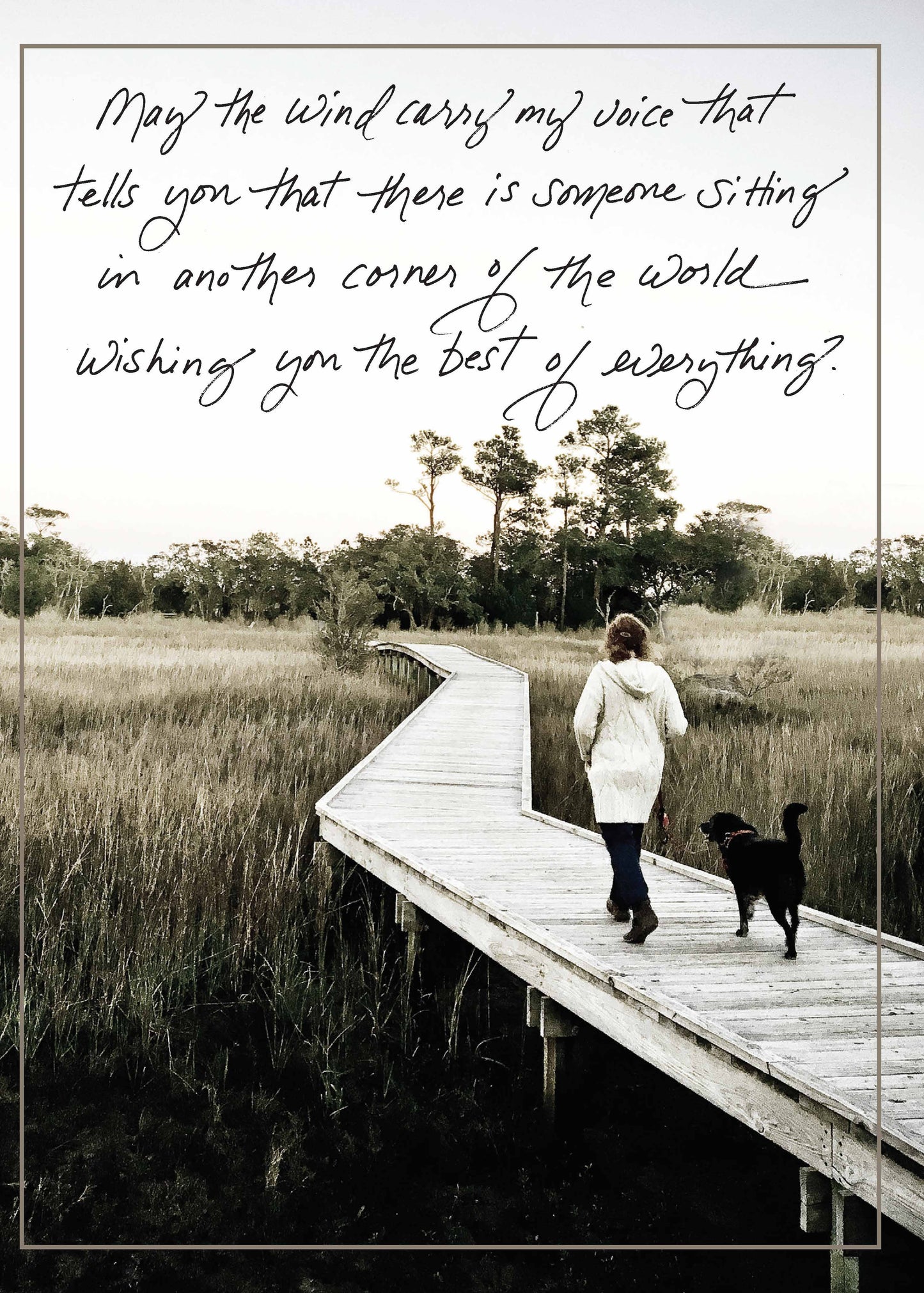 542toy: May the Wind Carry My Voice That Tells You That There Is Someone Sitting in Another Corner of the World Wishing You the Best of Everything.