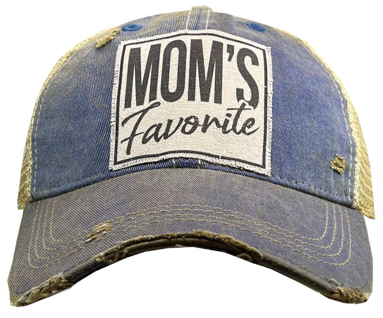 Mom's Favorite Distressed Trucker Hat Baseball Cap