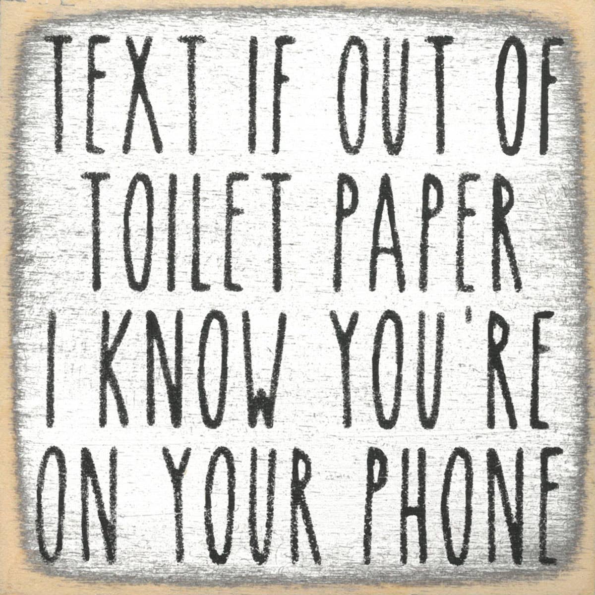 4X4-187 Text Toilet Paper