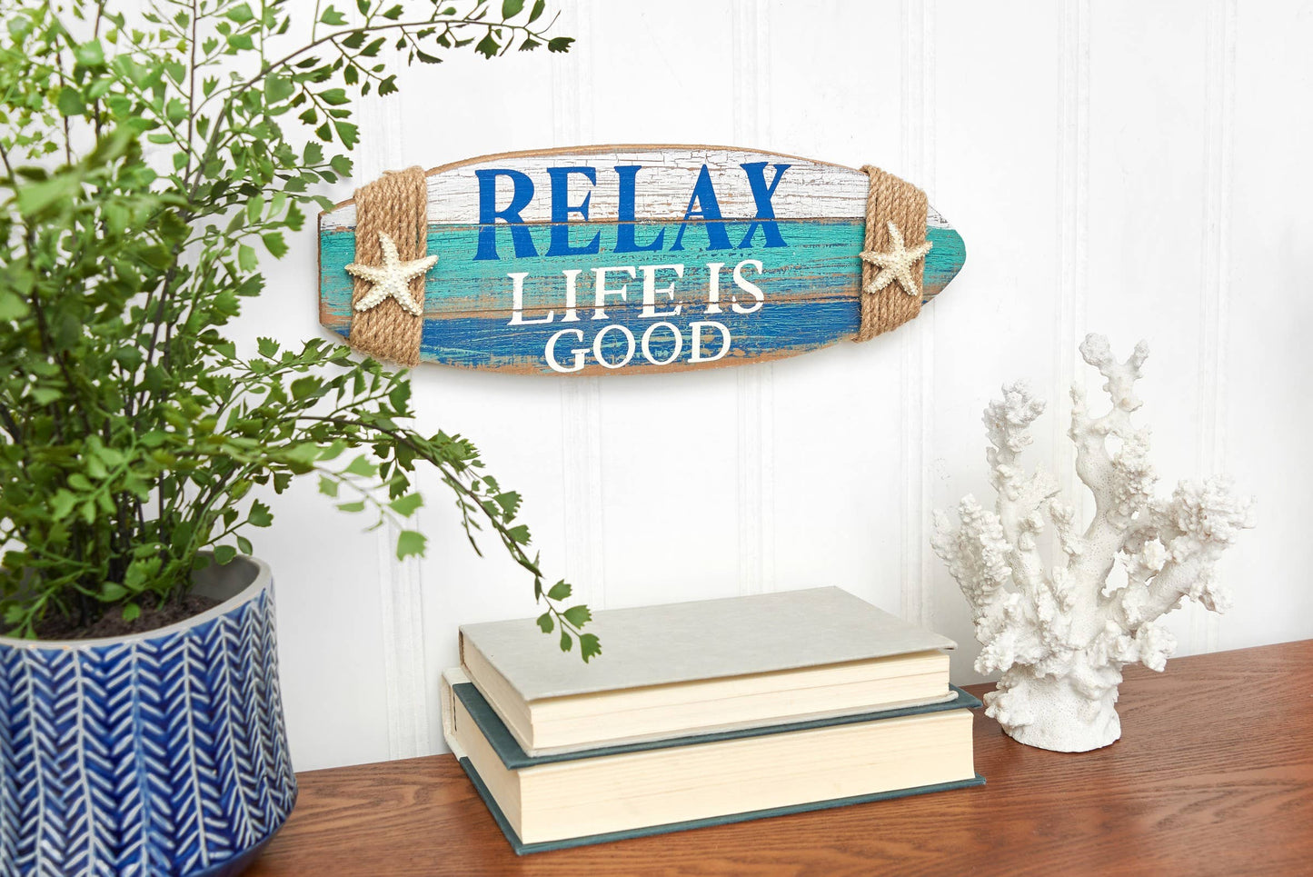 Relax Surfboard Shape Plaque