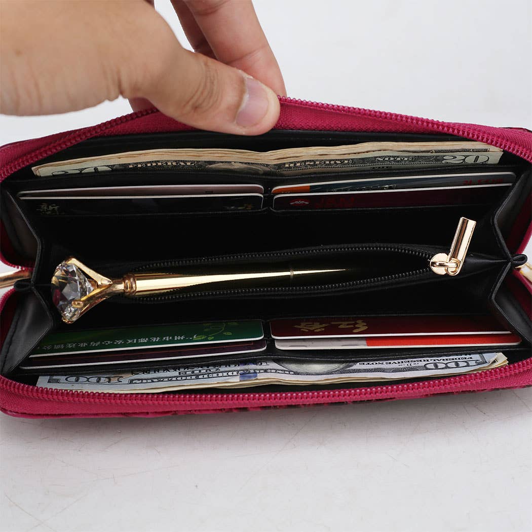 Autumn Crocodile Skin Tote Bag with Wallet by Mia k