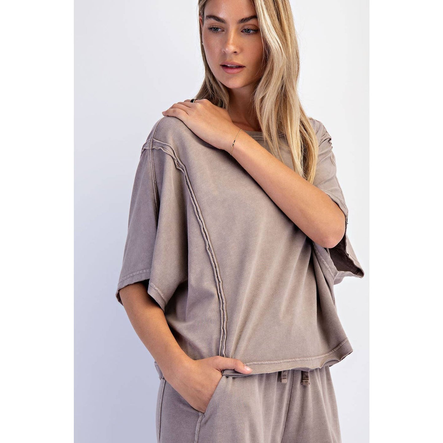Rae Mode Mineral Washed Boxy Tee T0080