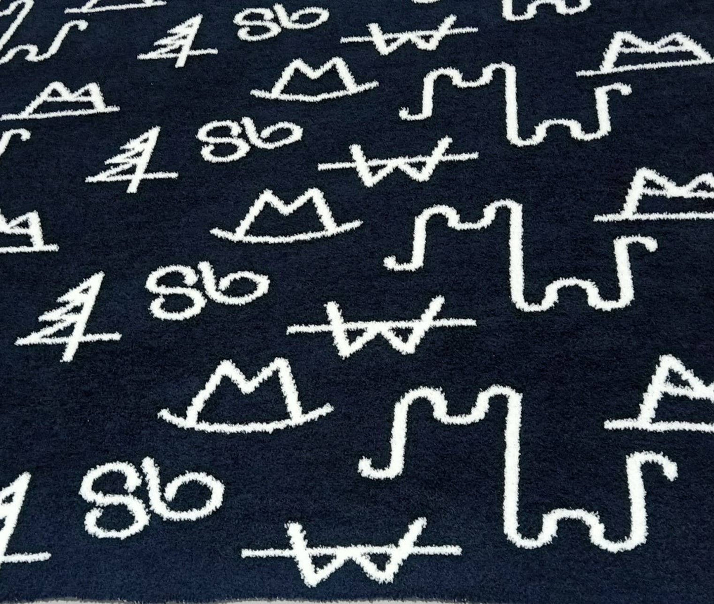 Black Brand Throw Blanket