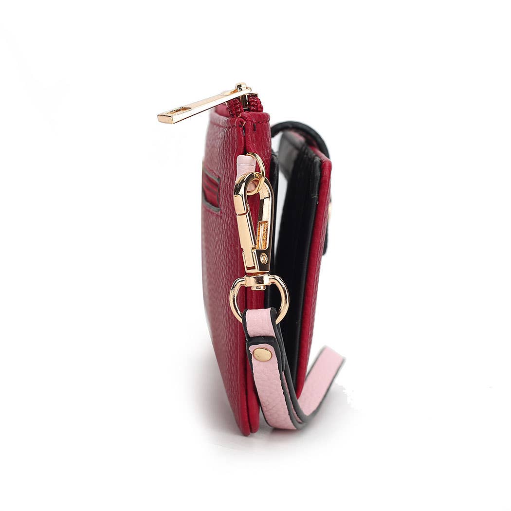 MKF Collection Olympe Vegan Leather Wristlet Wallet by Mia K