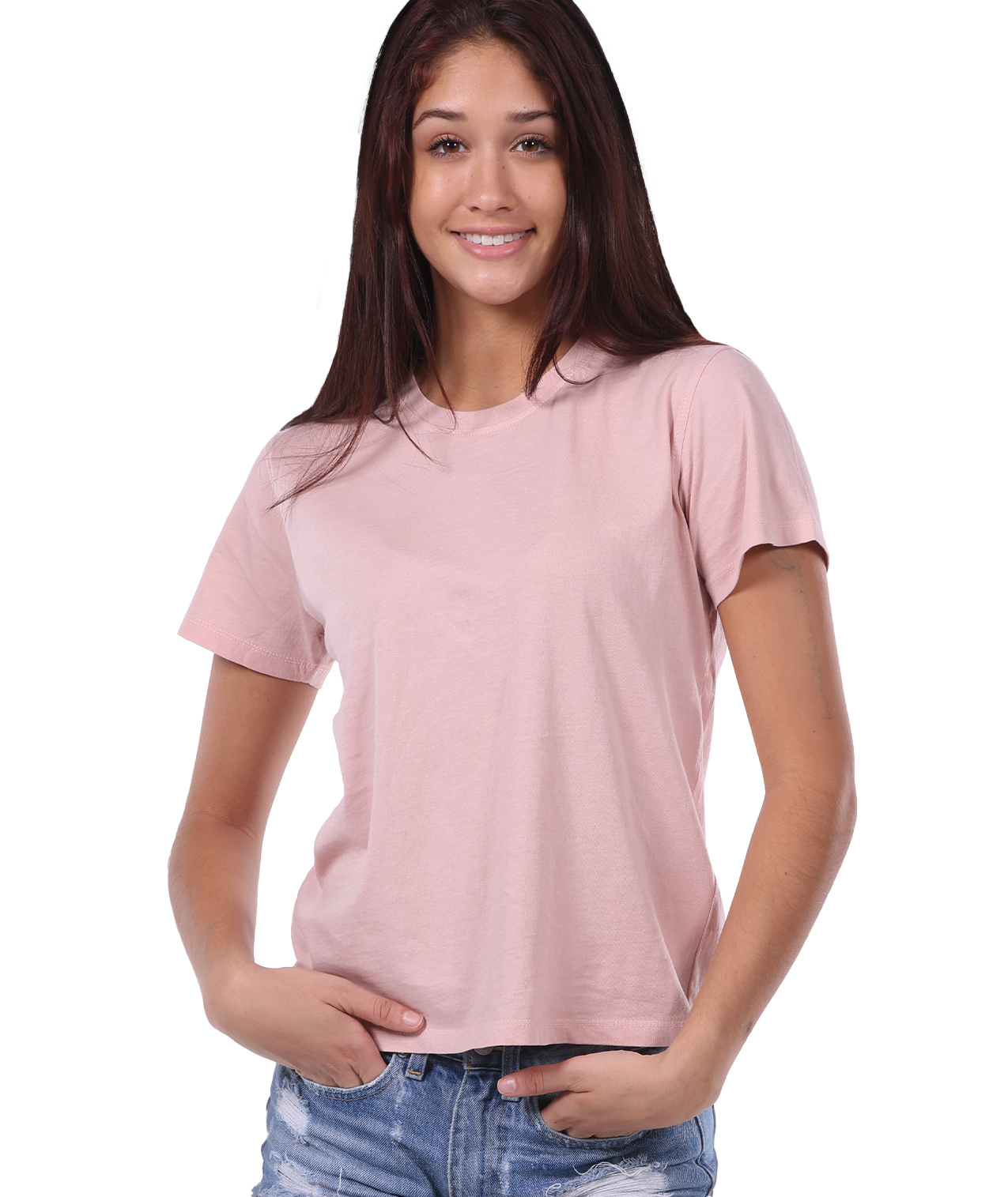 Ladies Jersey Crew Neck Cu-Tee