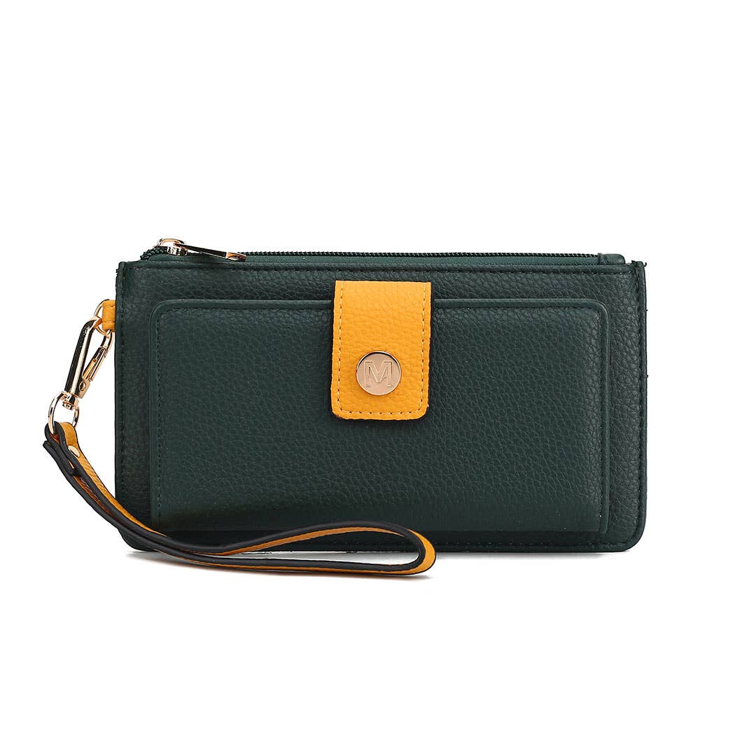 MKF Collection Olympe Vegan Leather Wristlet Wallet by Mia K
