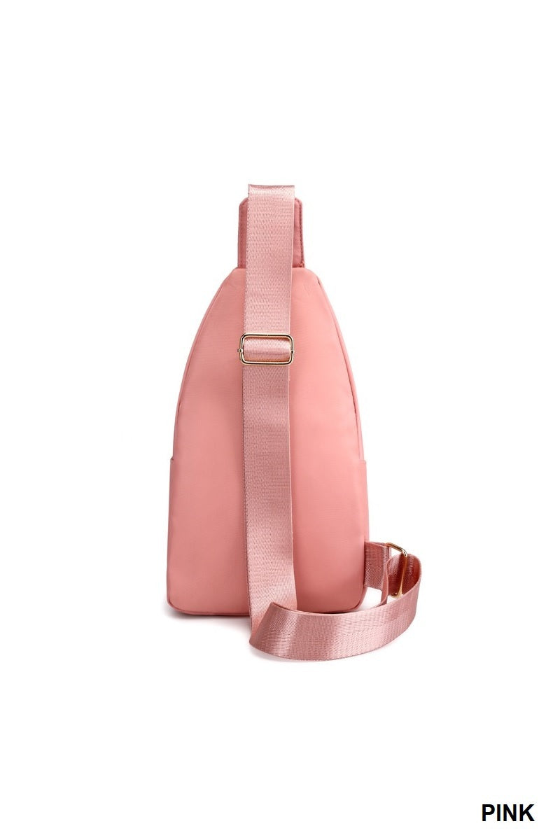 Quilted Multi Pocket Crossbody Sling Bag