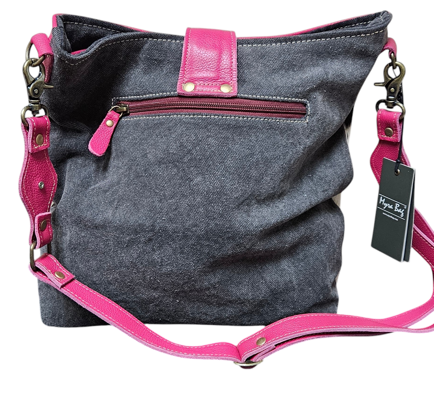 Letterstone Trail Canvas & Hairon Bag purse Myra
