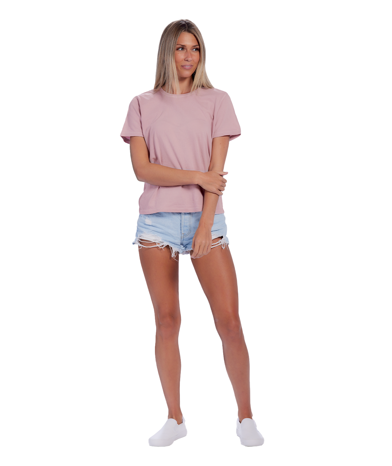 Ladies Jersey Crew Neck Cu-Tee