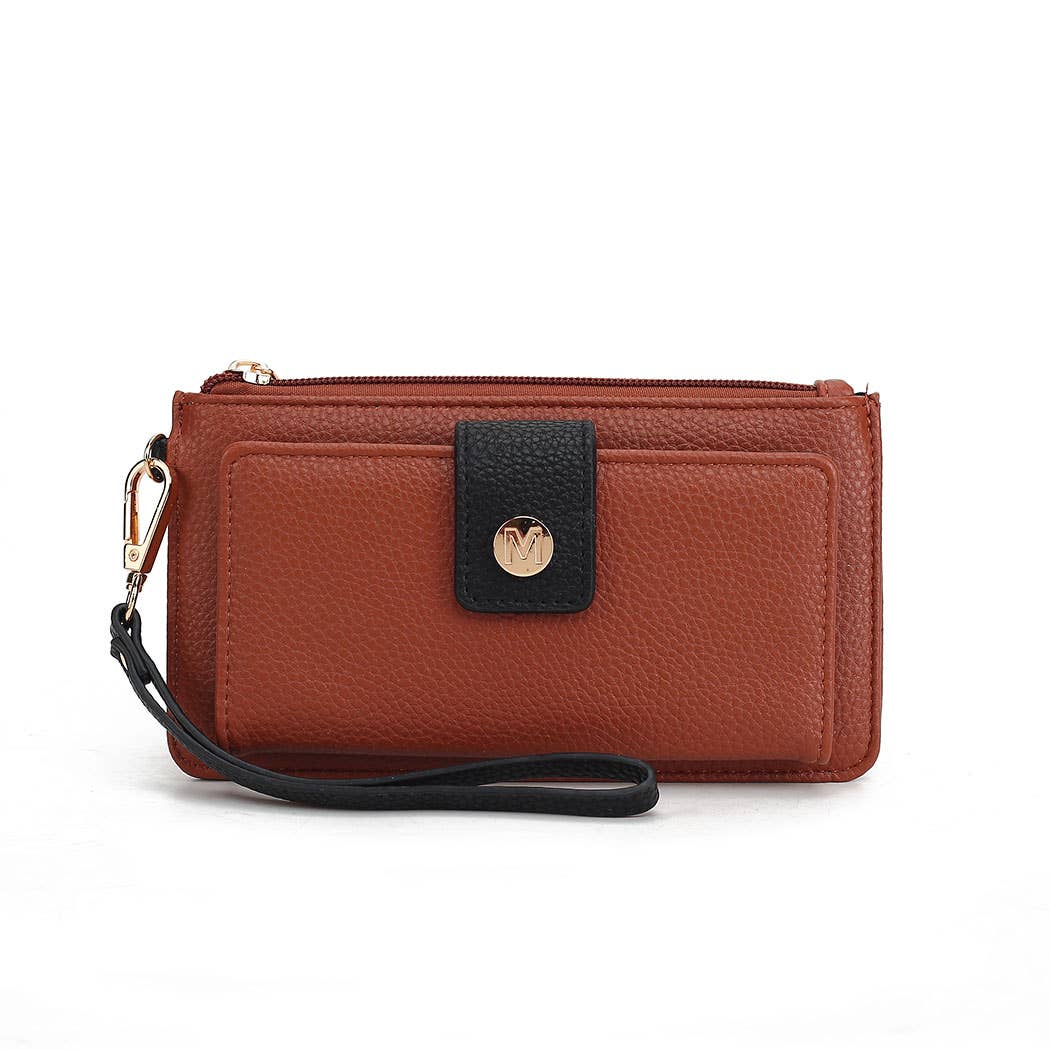 MKF Collection Olympe Vegan Leather Wristlet Wallet by Mia K