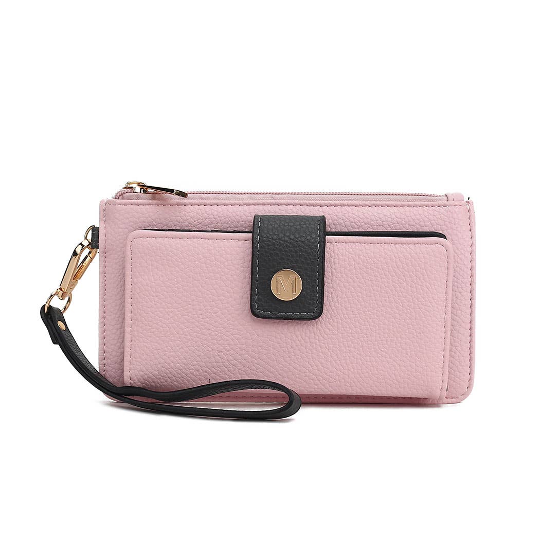 MKF Collection Olympe Vegan Leather Wristlet Wallet by Mia K
