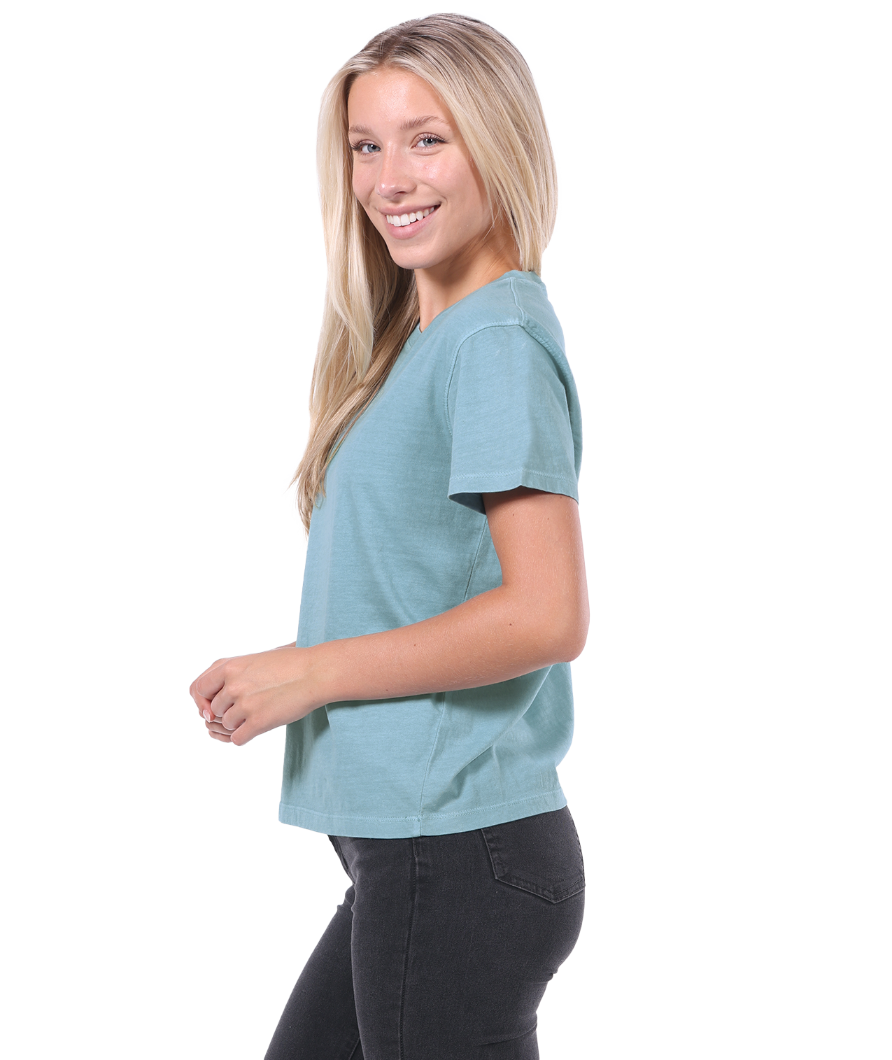 Ladies Jersey Crew Neck Cu-Tee