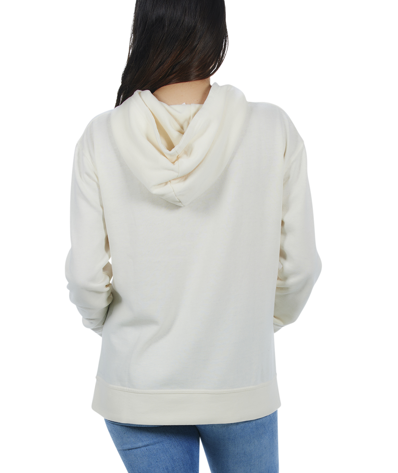 Ladies Crossover Hoodie - Garment Burnout Fleece