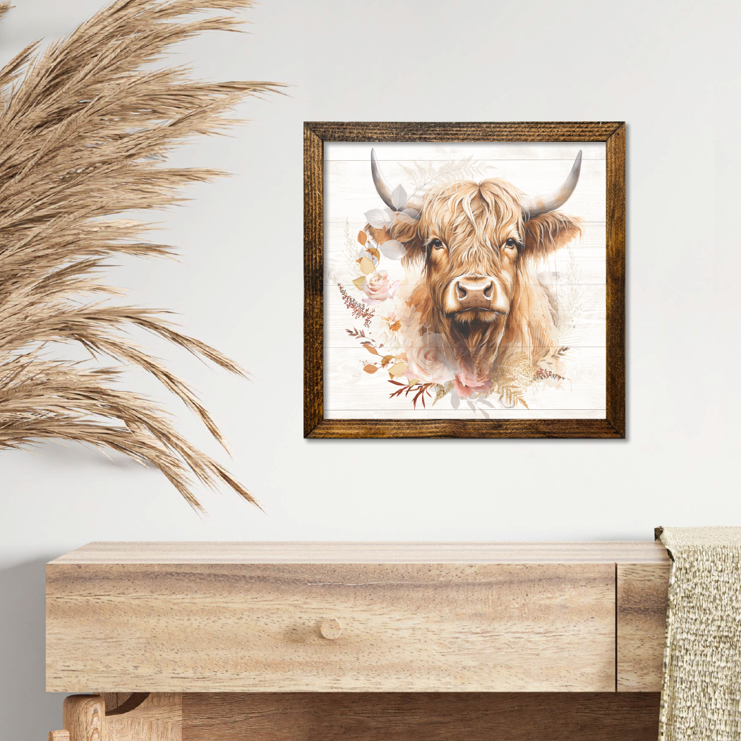 TIMBERLAND FRAME BOHO HIGHLAND COW