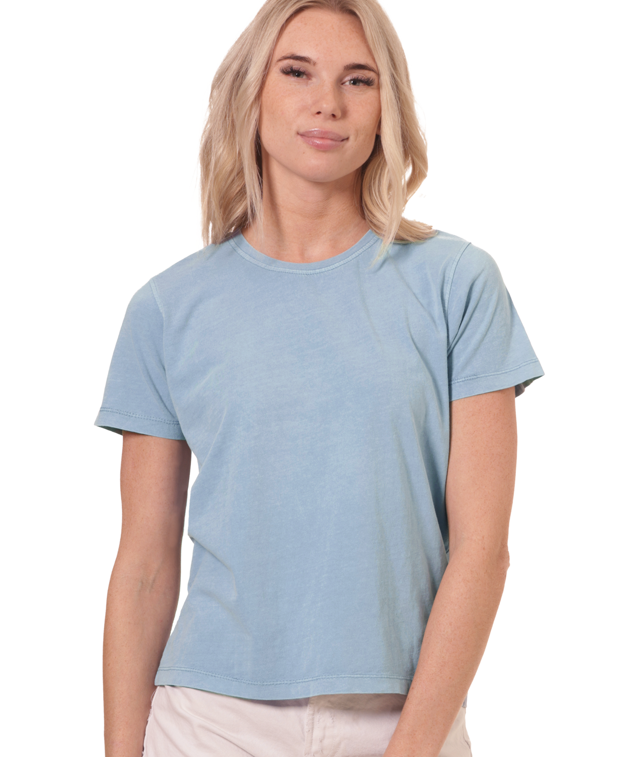 Ladies Jersey Crew Neck Cu-Tee