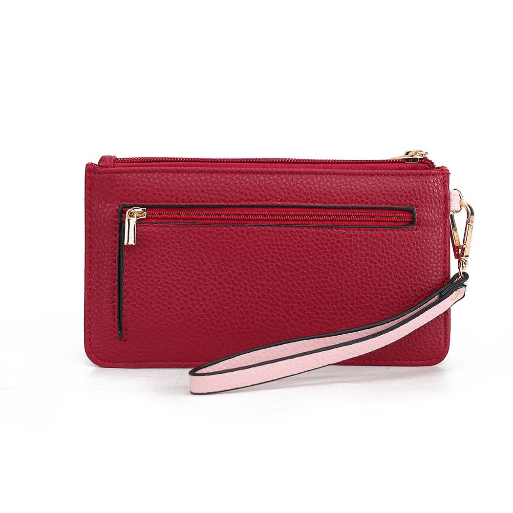 MKF Collection Olympe Vegan Leather Wristlet Wallet by Mia K