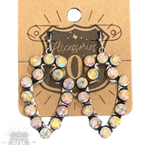 Rhinestone arrowhead earring SAB