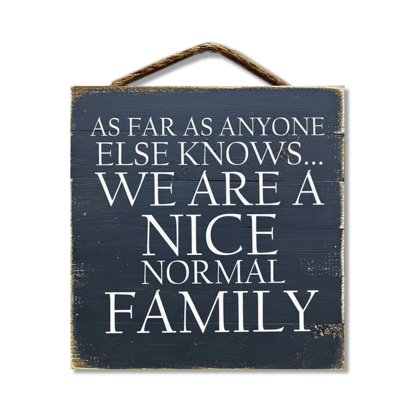 As Far As Any Knows We Are A Nice Normal Family