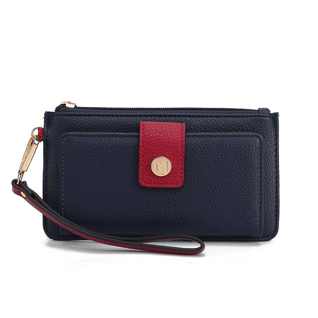 MKF Collection Olympe Vegan Leather Wristlet Wallet by Mia K