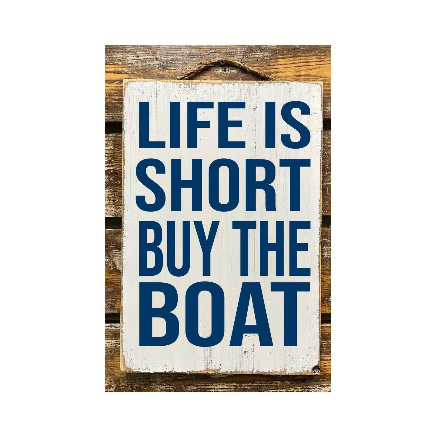 Life Is Short Buy The Boat blk