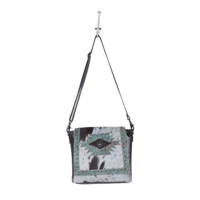 TEAL FLOWERS CONCEALED BAG Myra