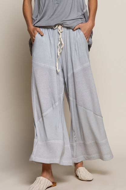 Loose Knit Culotte Pants