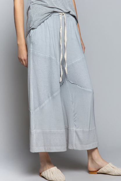 Loose Knit Culotte Pants