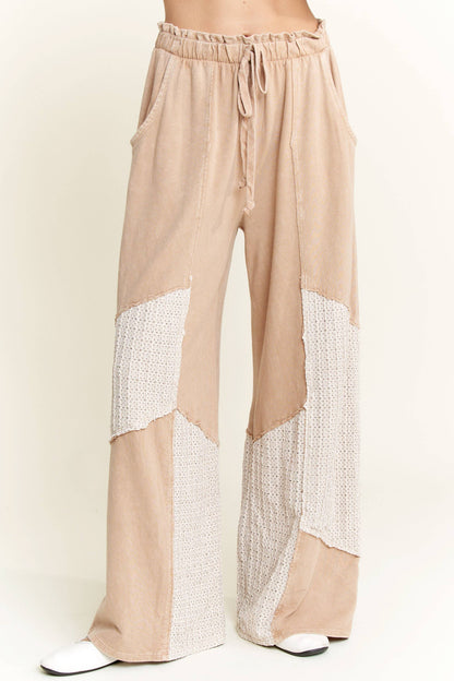 Mineral Wash WaveKnit Jacquard Pants HP6104