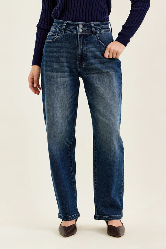 881131 – HW Marlow Arc with Double Waistband Judy Blue Jeans