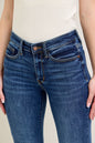 82252 Judy Blue Mid Rise Handsand Classic Skinny Jeans
