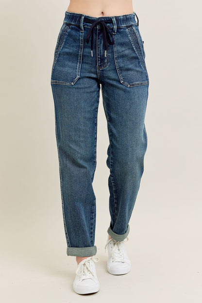 88971 Judy Blue High Waist Vintage Wash Jogger