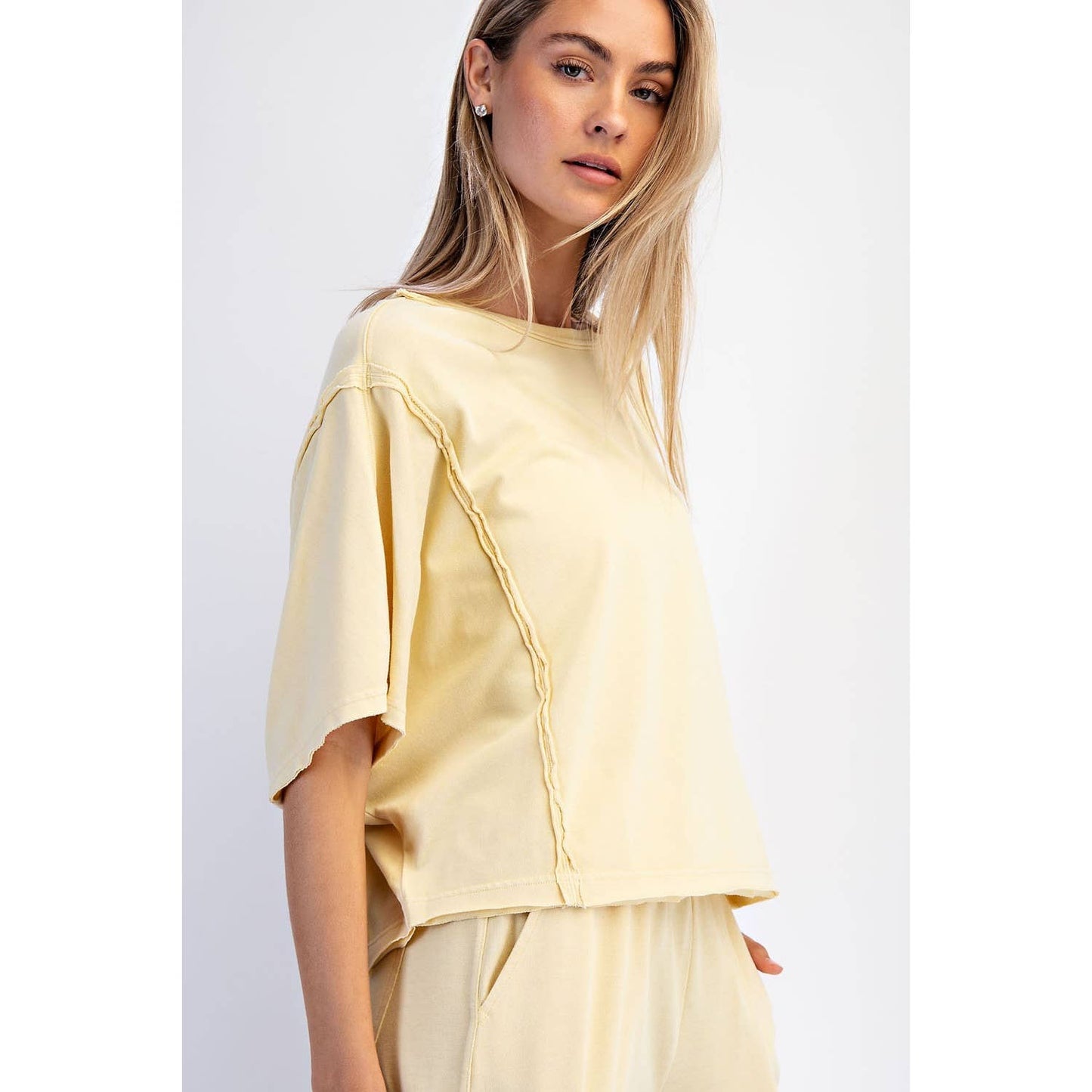 Rae Mode Mineral Washed Boxy Tee T0080