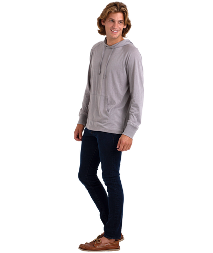 Unisex Fit Jersey Hoodie - Light Garment Burnout Raglan