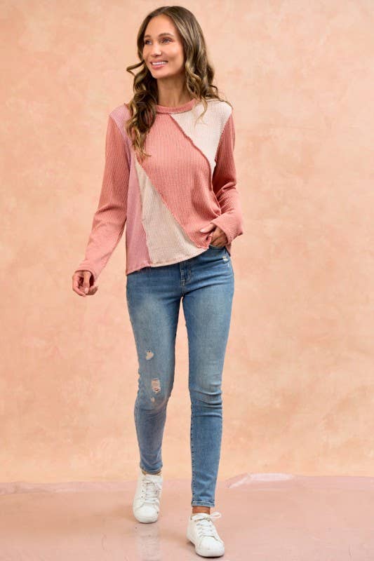 LMT4804-Bold and basic cut ou rib top