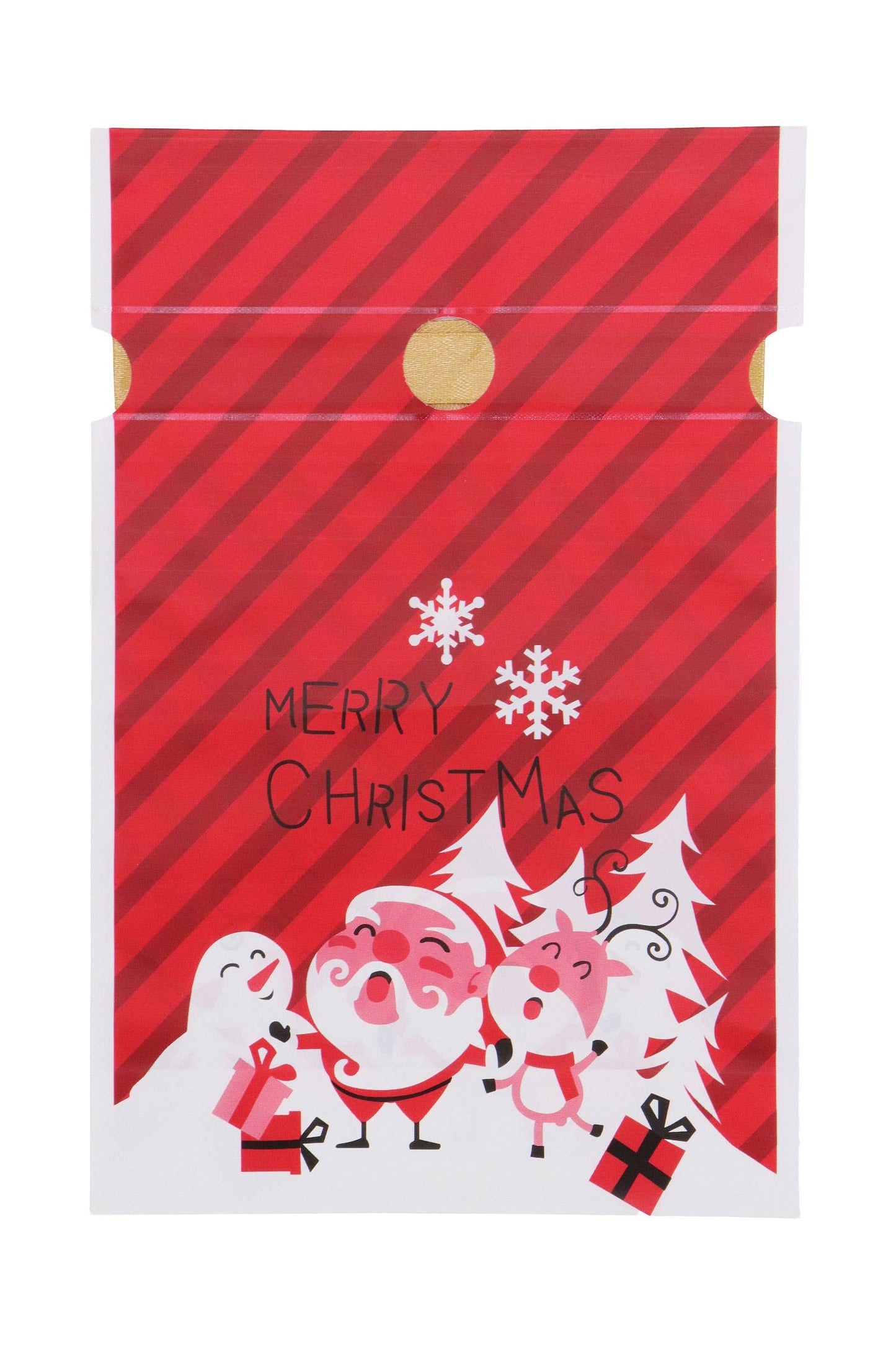 Christmas Drawstring Plastic Treat Bag - 48 Pcs