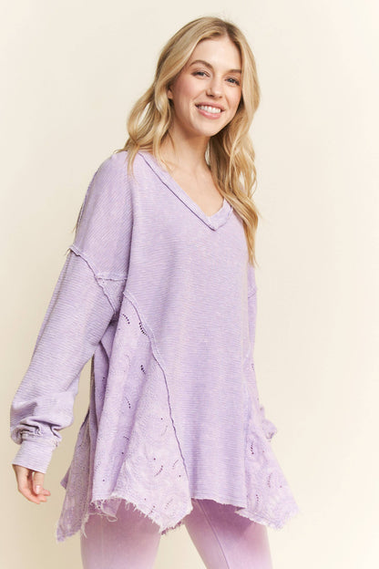 BEST Mineral Washed Western Boho Paisley Top HT5559