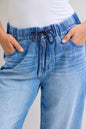 881005 Judy Blue High Waist Wilhemina Elastic Waistband Jeans