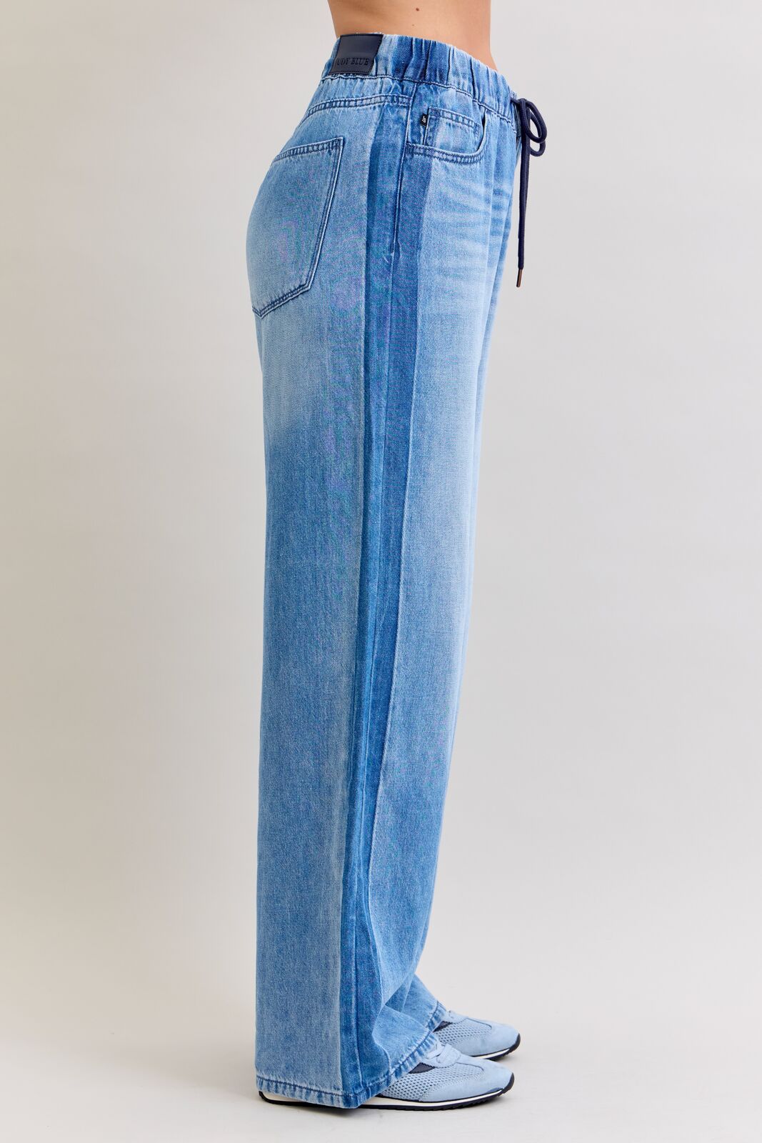 881005 Judy Blue High Waist Wilhemina Elastic Waistband Jeans