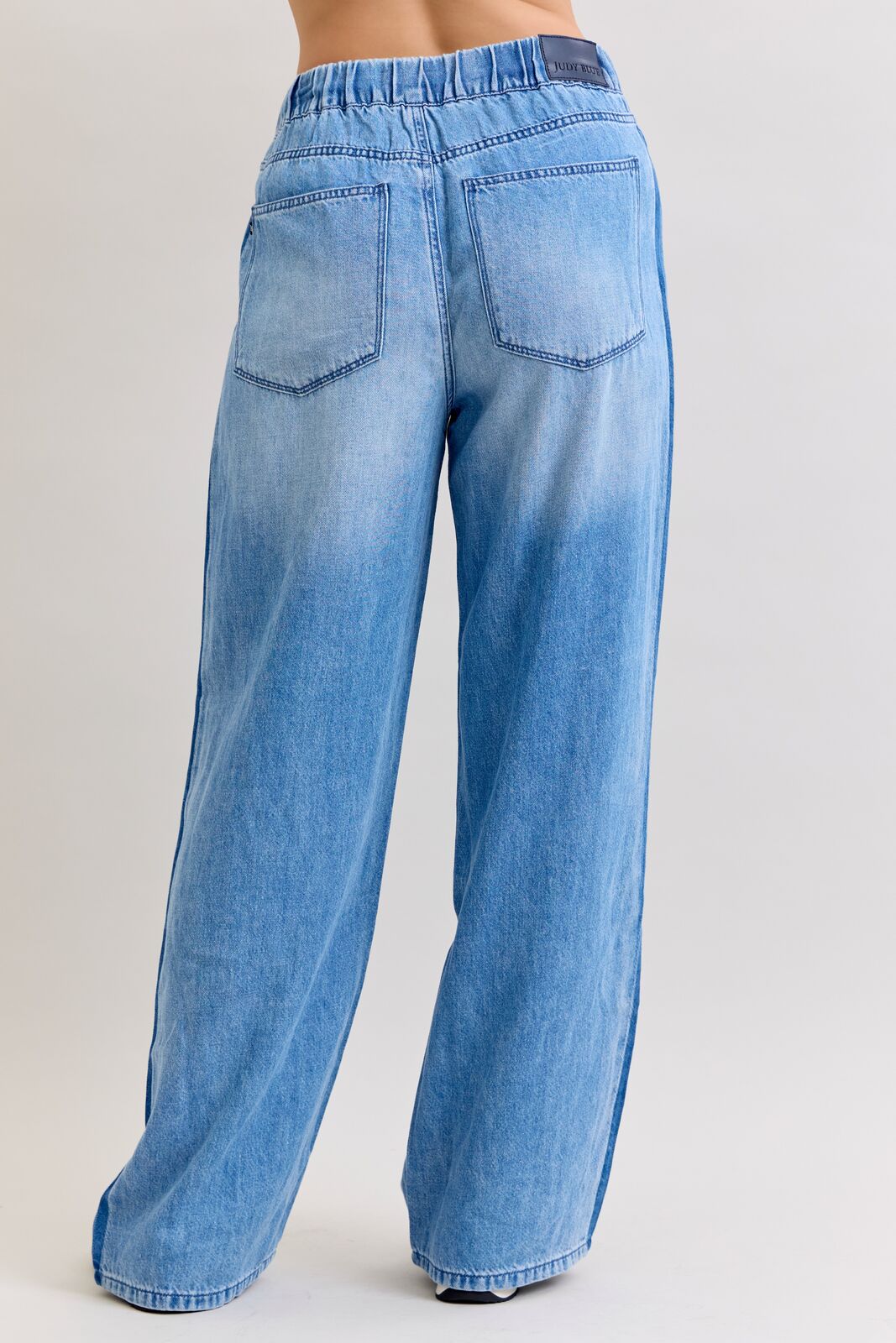 881005 Judy Blue High Waist Wilhemina Elastic Waistband Jeans